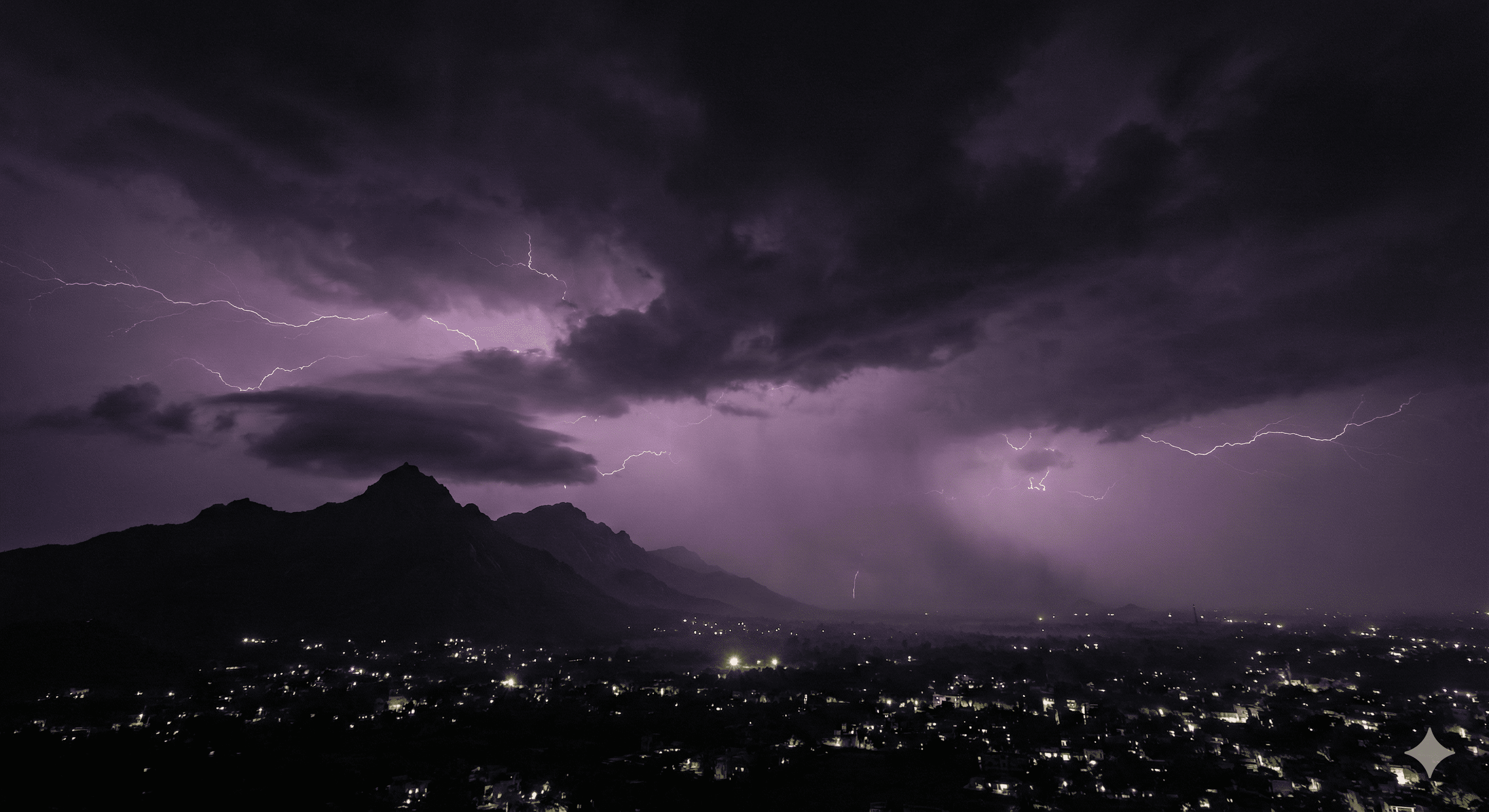 Storm over Girnar